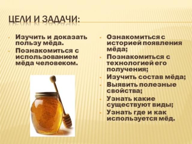 Качественный состав меда